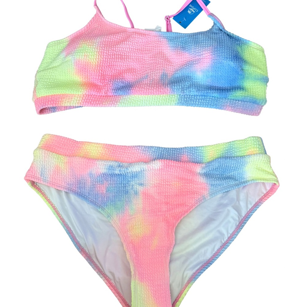 Cupshe Colorful Tie-Dye Bikini Set